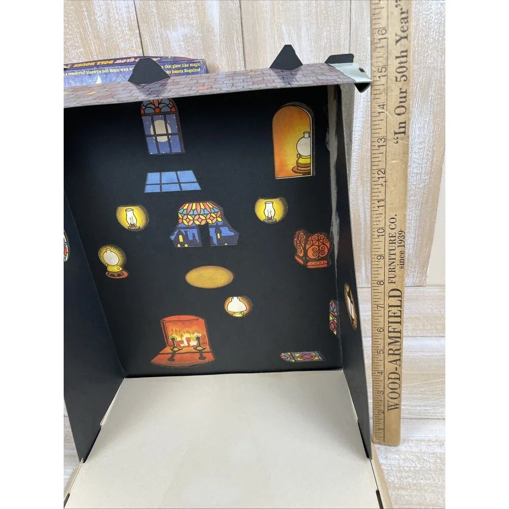 Vintage 1977 Holly Hobbie Magic Glow Doll House Colorforms Playset